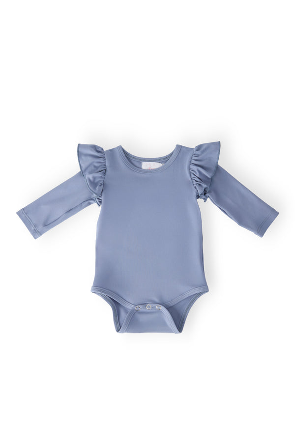 dusty-blue-l-s-flutter-bodysuit Mila & Rose - Sophia's StyleFlutter Bodysuit L/S-1